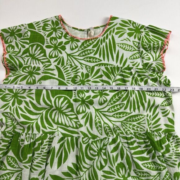 Uncle Frank 100% Cotton Birds of Paradise Beachy Tiered Midi Dress, Sz. L-XL - Picture 12 of 15